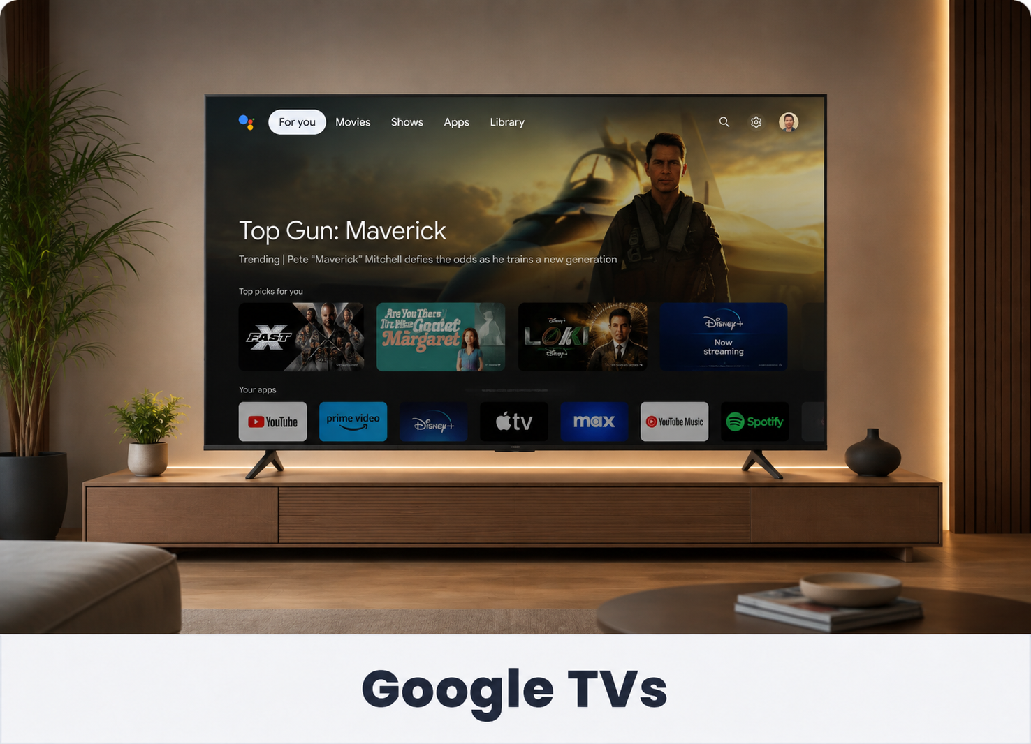Wall-Mounted Television